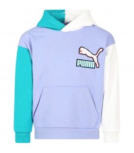 Multicolor sweatshirt for boy with  logo