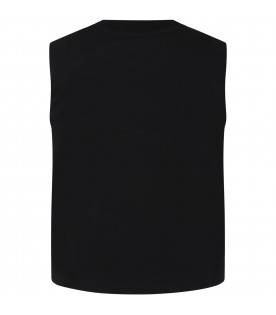 Black t-shirt for boy with print, logo, Teddy Bear