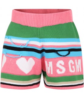 Casual pink shorts for girl