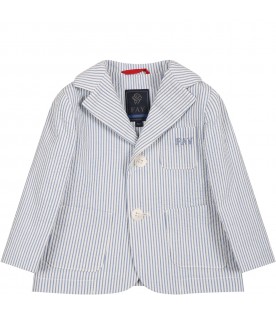 Multicolor jacket for boy with lines
