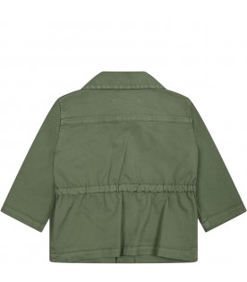 Green jacket for baby  boy