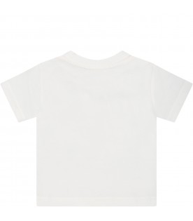 White t-shirt for babies with Teddy Bear