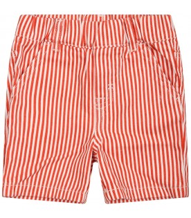Multicolor shorts for baby boy with patch