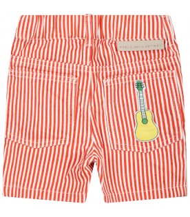 Multicolor shorts for baby boy with patch