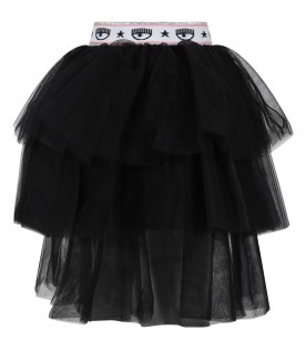 Black skirt for girl with iconic winks