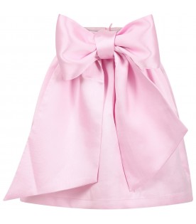 Elegant pink skirt for girl