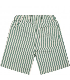 Green shorts for baby boy