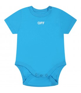 Multicolor set for baby boy with white logo