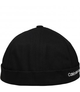 Black hat for kids with logo