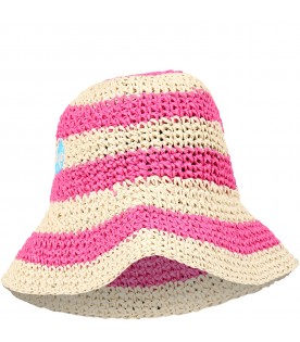 Multicolor cloche for girl with logo