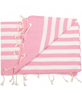 Multicolor beach towel for girl with logo