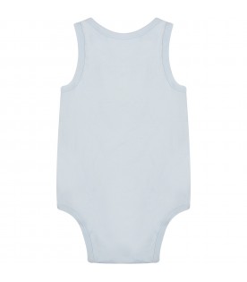 Light blue body for baby kids with sun print
