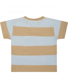 Multicolor t-shirt for baby boy with sun print