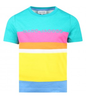 Multicolor t-shirt for boy with logo