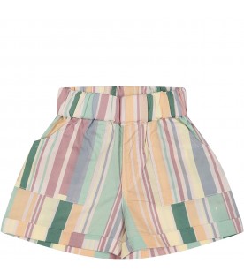 Multicolor shorts for baby girl