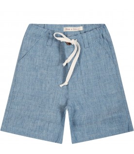 Light blue shorts for baby boy