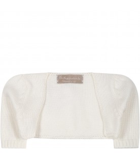 White cardigan for baby girl