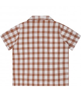Brown shirt for baby boy