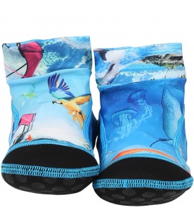 Multicolor socks for boy with parachute print
