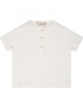 White t-shirt for baby boy