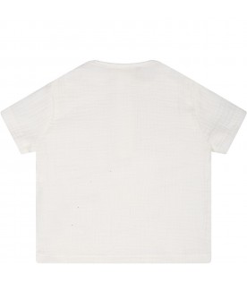 White t-shirt for baby boy