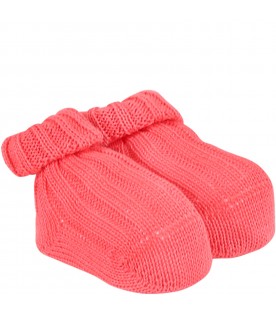 Fuchsia slippers for baby girl