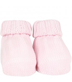 Pink slippers for baby girl