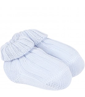 Light blue slippers for baby boy