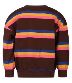 Multicolor sweatshirt for kids with logo