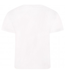 T-shirt bianca con cuore