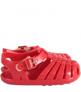 Red babykids sandals