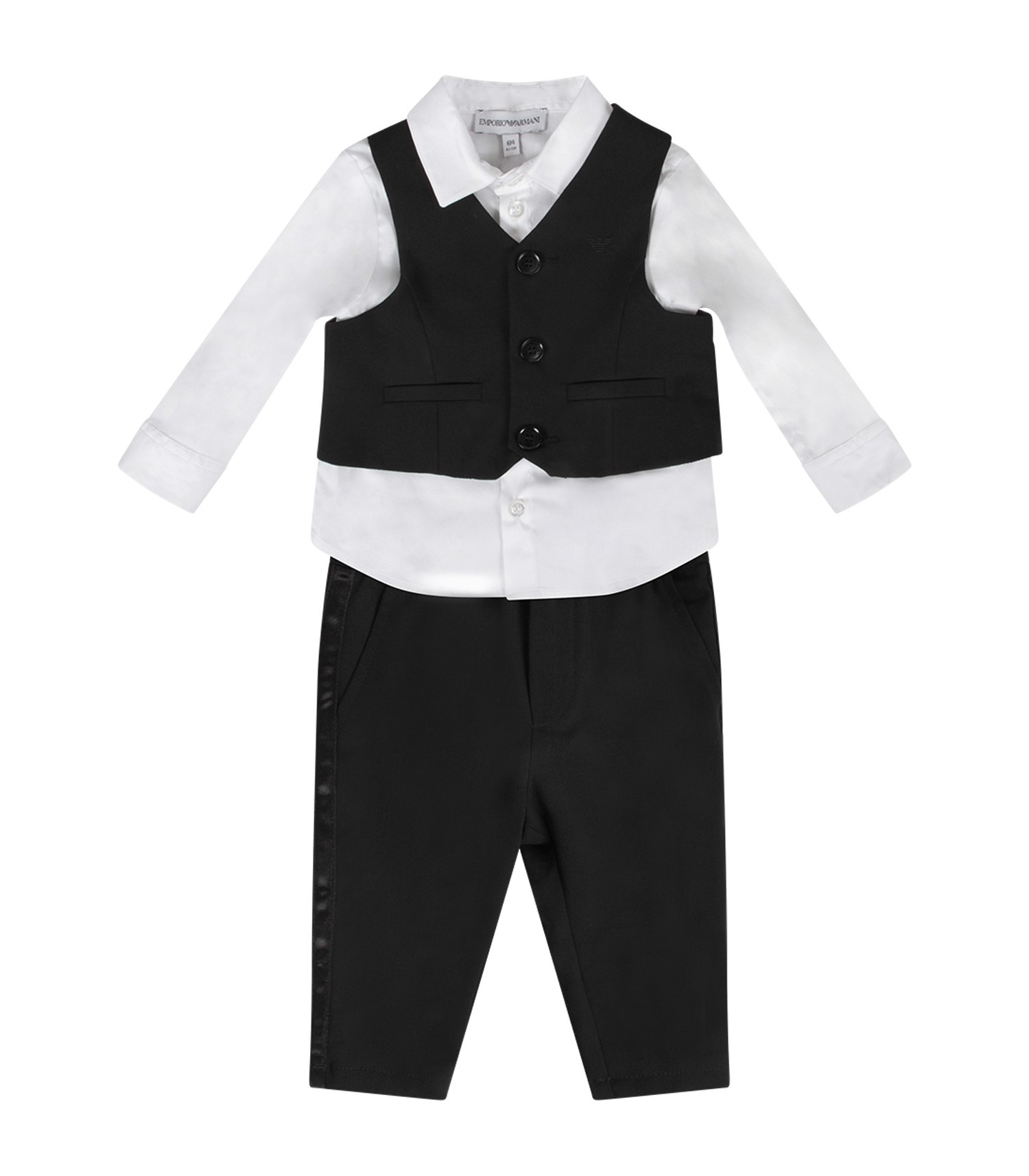 Armani Junior Black and white suit for 
