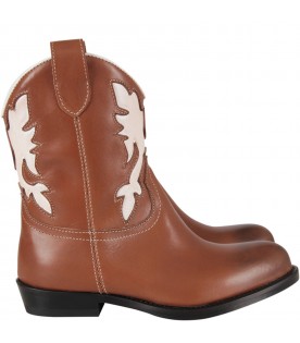 Brown texan for girl boot