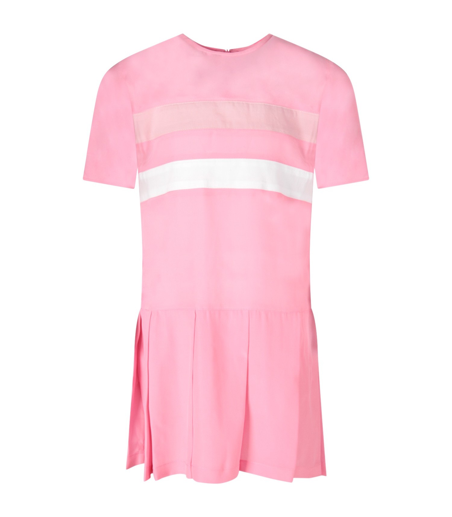 Marni Kids Pink dress for girl with stripes