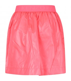 Neon pink girl skirt