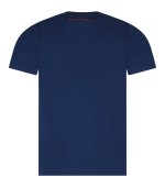 Dsquared2 Blue T-shirt for boy with red logo and maple leaf