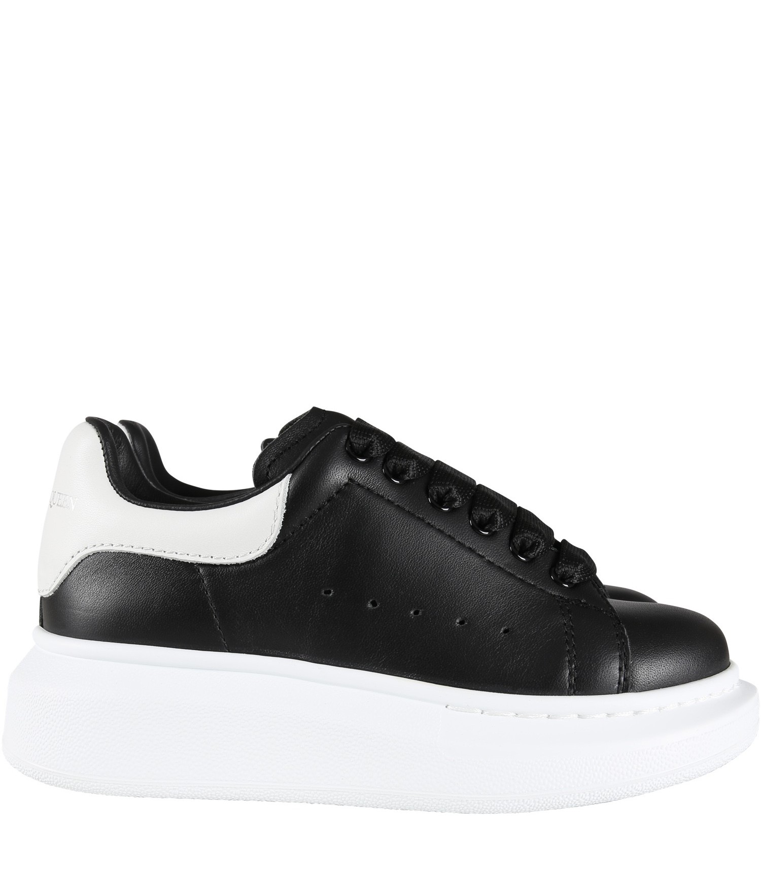 Alexander McQueen Sneakers nere per bambini con logo - CoccoleBimbi