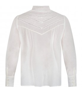 Ivory blouse for woman